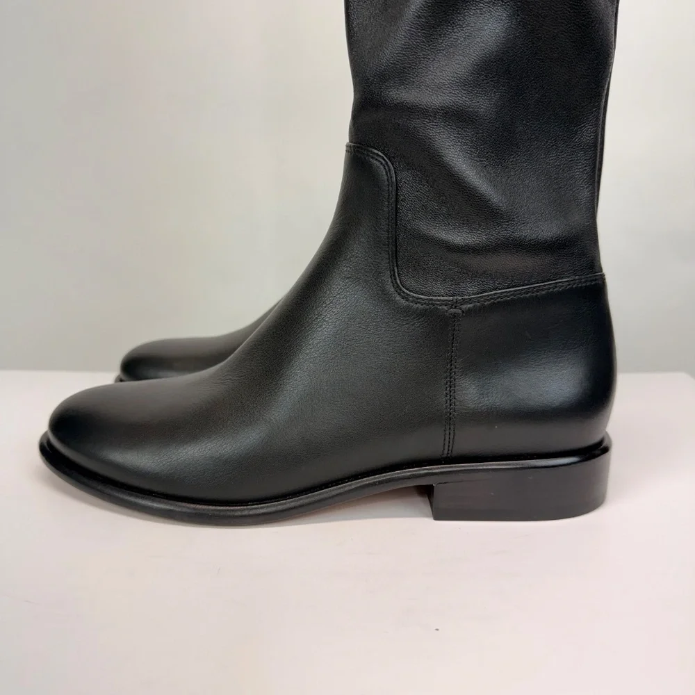 New Vince Cody Over the Knee Boot Black Sz 7.5